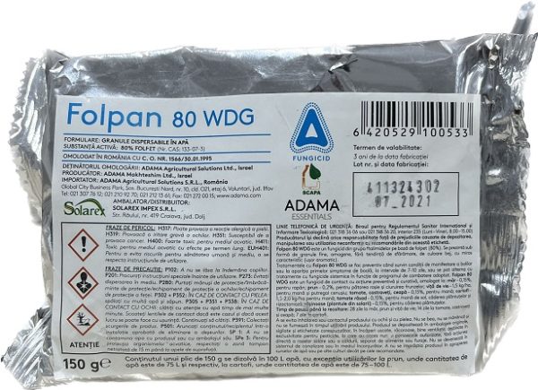 Fungicid Folpan 80 WDG 150gr - imagine 3