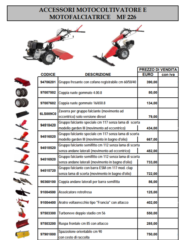 Masina de tuns iarba MF 226 Meccanica Benassi - imagine 3