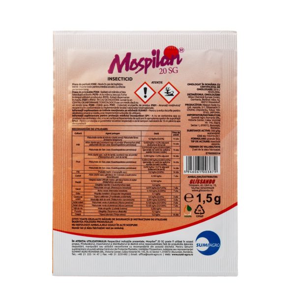 Insecticid Mospilan 20SG 1.5gr - imagine 2